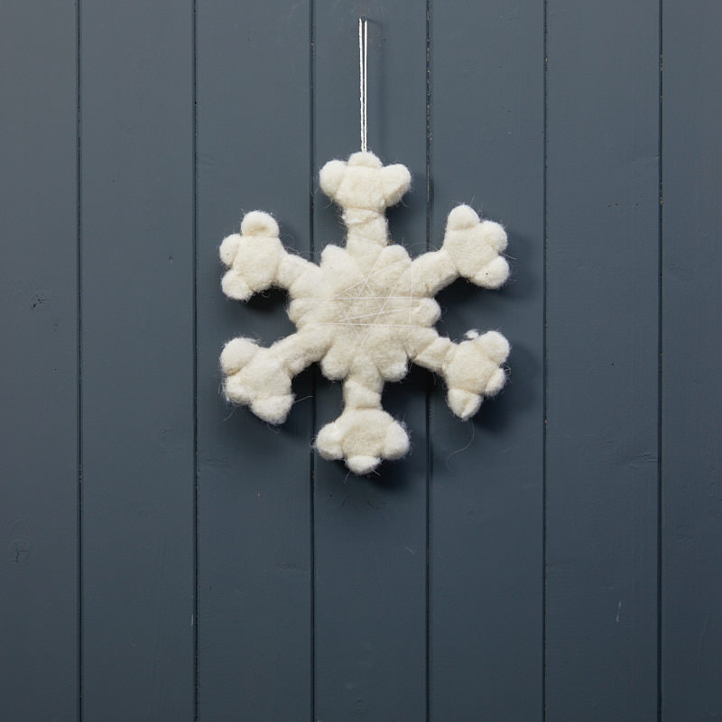 White Woollen Snowflake detail page